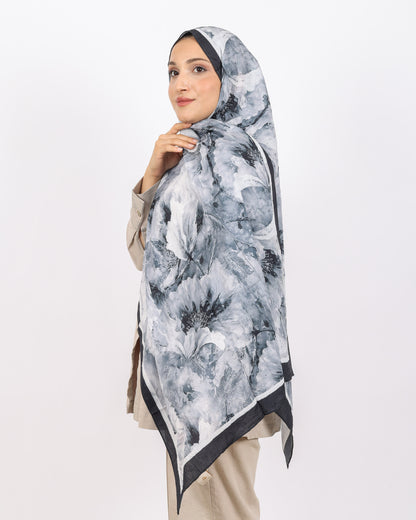 Soft Bambu Kraş Şal D044 Siyah-Beyaz