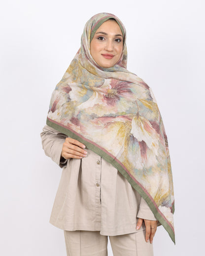 Soft Bambu Kraş Şal D044 Mint Yeşili