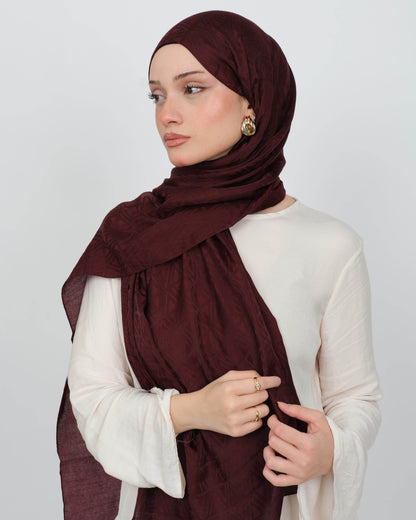 Ayrobin Jakar Şal D103 Vişne – farklı bağlama açısı