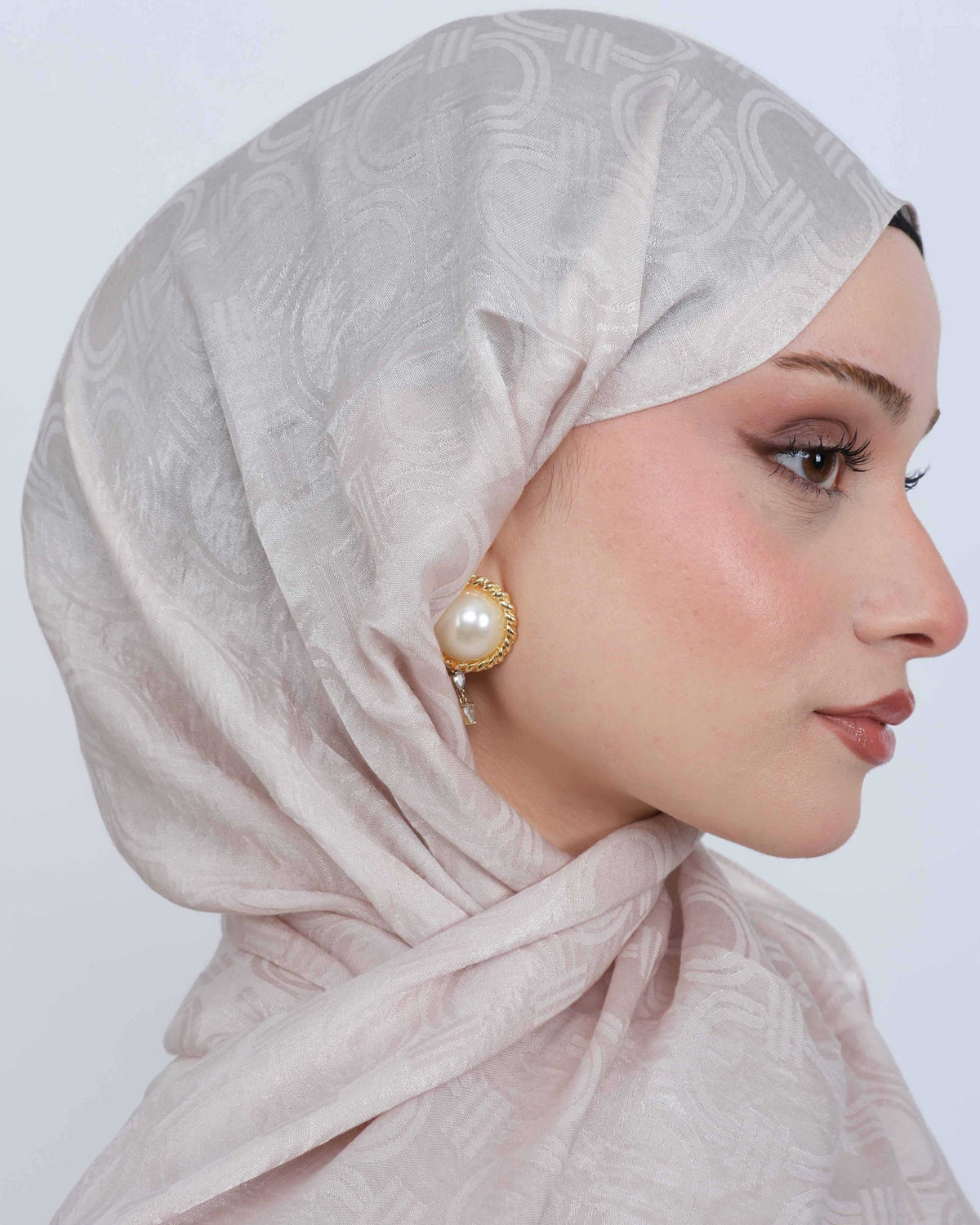 Ayrobin Jakar Şal Lisa D117 Toz Pembe – yakın çekim desen detayı