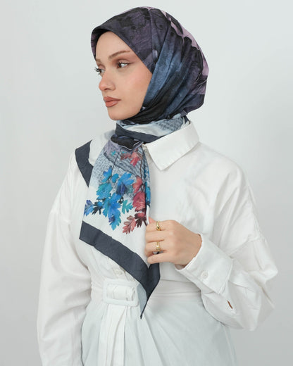 Bambu Kraş Eşarp D109 Lacivert – farklı bağlama açısı